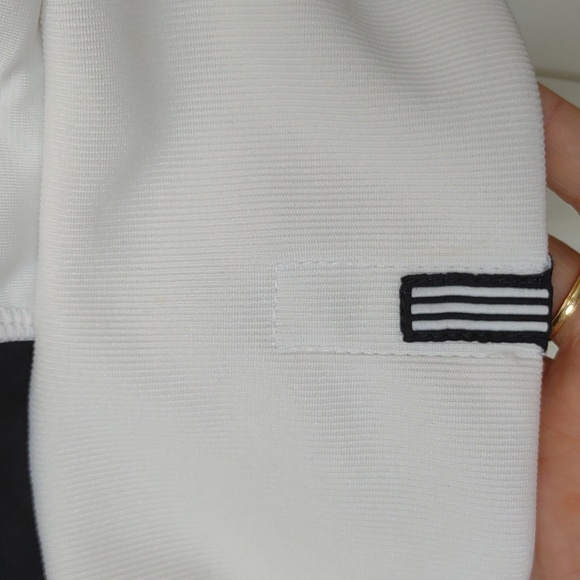 Adidas Women's Full Zip LS Stand Collar Snap HandWarmer Pockets Track Jacket Vtg - Picture 5 of 16